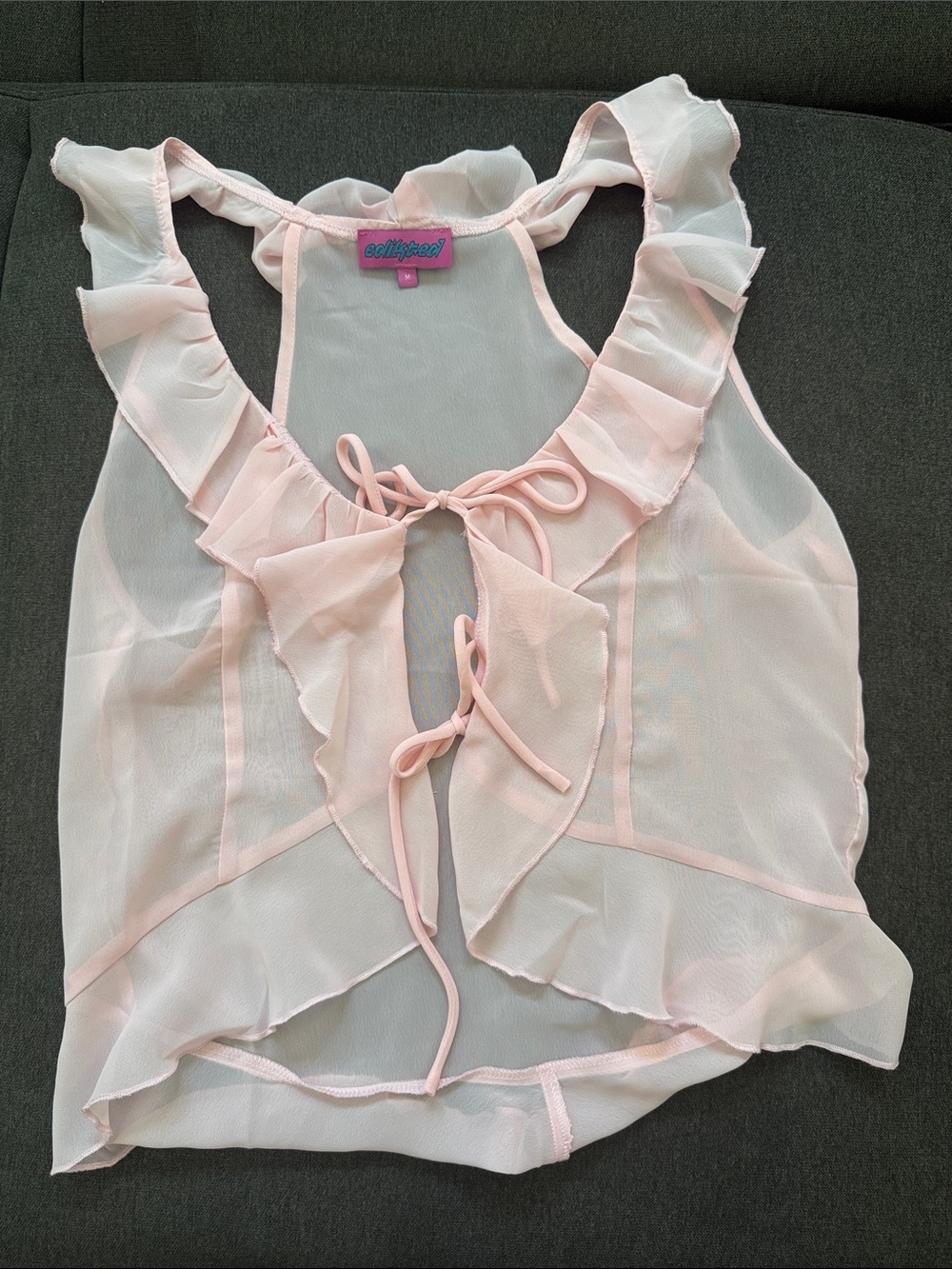 Edikted Tie-Front Tank Top